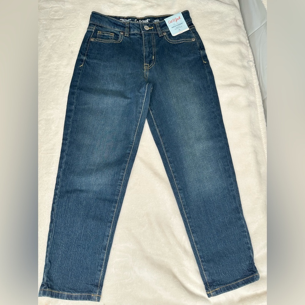 Cat & Jack Ankle Straight High Rise Adjustable Waist  choose size
